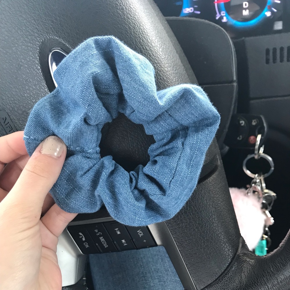 Denim Scrunchie - Picture 2 of 3